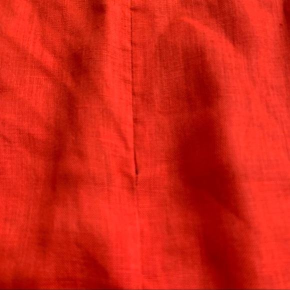 J.Crew Orange Fringe Linen Top - Picture 8 of 13